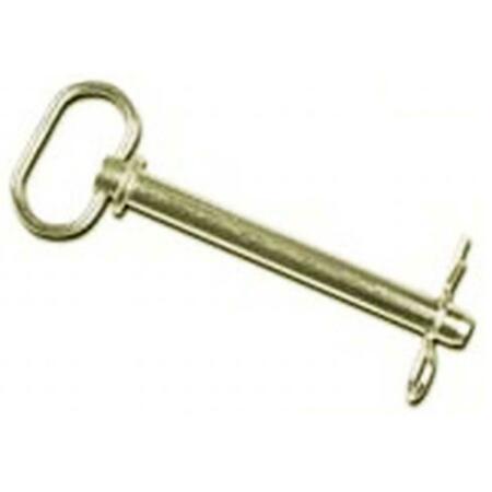 DOUBLE HH 25673 1.25 x 6.25 in. Zinc Plated Hitch Pin- Yellow 146283